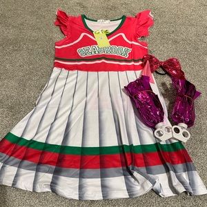 NWT Seabrook Cheer Costume with Bow and Poms